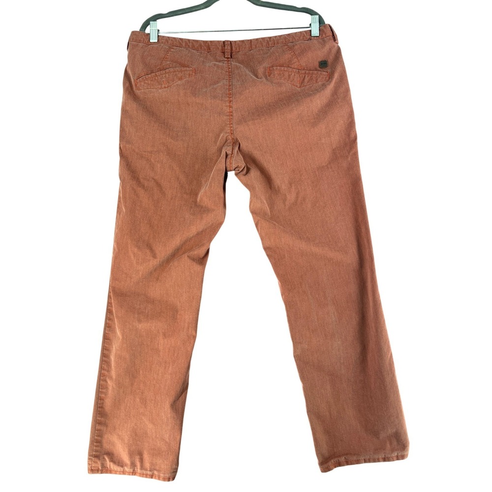 Hugo Boss Rice-1-W Mens Stretch Chinos Pinkish Reddish Coral Slim Fit Pants 38R - Picture 8 of 13